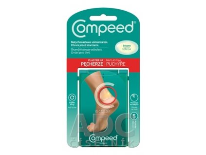 Compeed NÁPLASŤ na pľuzgiere na nohách stredná 1x5 ks