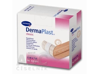 DERMAPLAST CLASSIC náplasť na rany z textilnej tkaniny (4cm x 5m) 1x1 ks