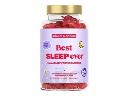 Bloom Robbins Best SLEEP ever žuvacie pastilky - gumíky, jednorožci 1x60 ks