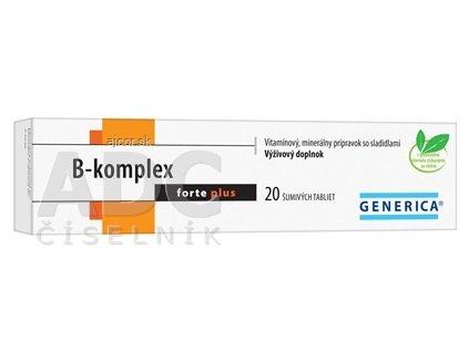 GENERICA B-komplex forte plus tbl eff 1x20 ks