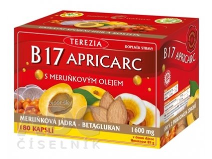 TEREZIA B17 APRICARC s marhuľovým olejom cps 1x180 ks