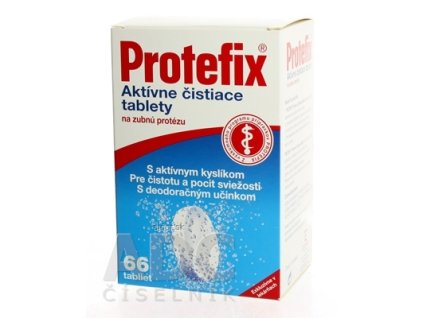 Protefix Aktívne čistiace tablety na zubnú protézu tbl eff 1x66 ks