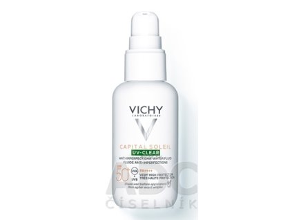 VICHY CAPITAL SOLEIL UV-CLEAR SPF50+ fluid proti nedokonalostiam pleti s ochranným faktorom 1x40 ml