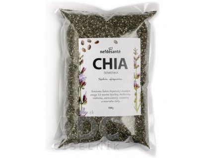 nefdesanté CHIA semienka semená Šalvie (Salvia Hispanica) 1x500 g