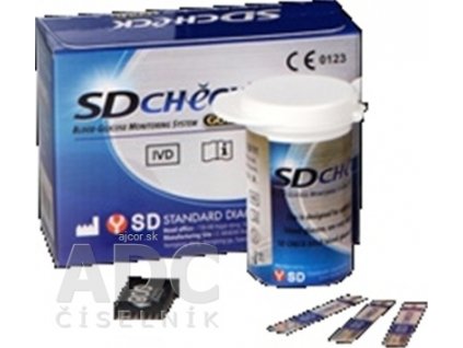 Prúžky testovacie ku glukomeru SD CHECK GOLD 2x25 (50 ks)