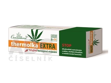 Cannaderm THERMOLKA EXTRA hrejivé konopné mazanie 1x150 ml