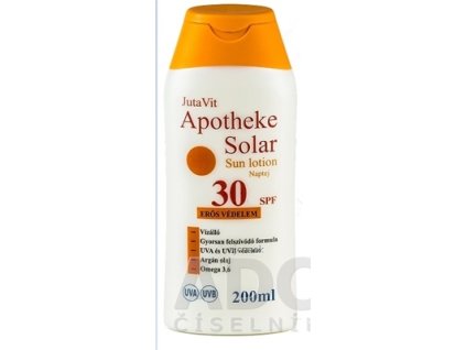 JutaVit Apotheke Solar Sun lotion 30 SPF opaľovacie mlieko 1x200 ml