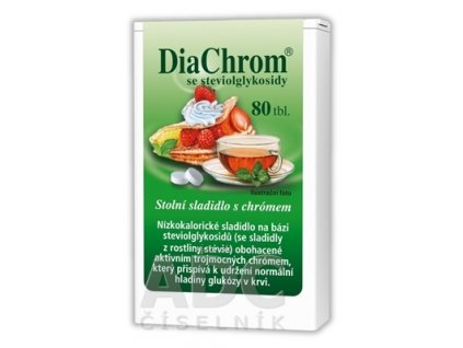 DiaChrom s glykozidmi steviolu tbl 1x80 ks