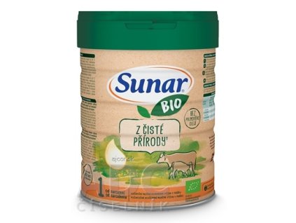 Sunar BIO 1 počiatočná mliečna výživa (od narodenia) 1x700 g