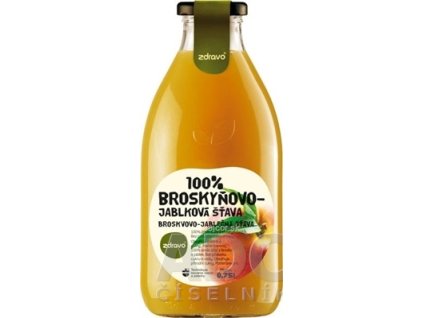 zdravo 100% BROSKYŇOVO-JABLKOVÁ ŠŤAVA 1x0,75 l