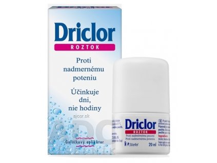 Driclor Antiperspirant guľôčka roztok (inov. 2021) 1x20 ml