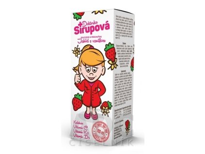 Doktorka Sirupová kalciový sirup s príchuťou Jahôd s vanilkou 1x100 ml