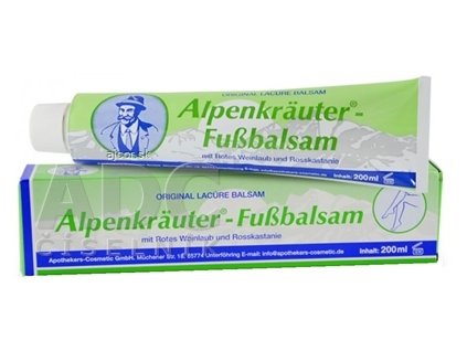 Apothhekers-Cosmetic Alpenkräuter - Fussbalsam balzam s pagaštanom konským a červenou révou 1x200 ml