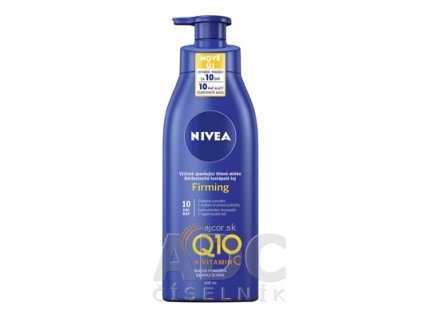 NIVEA Spevňujúce telové mlieko Firming Q10+Vit.C výživné, suchá pokožka 1x400 ml