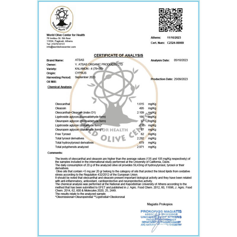 CERTIFIKÁT ATSAS GOLD