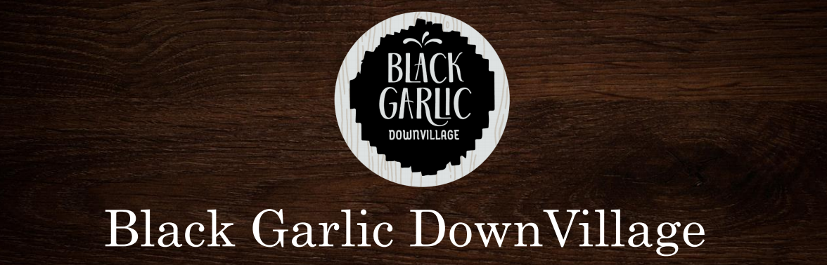 Banner black garlic.
