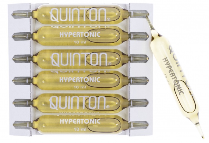 Hyper tonic quinton mořská plazma.