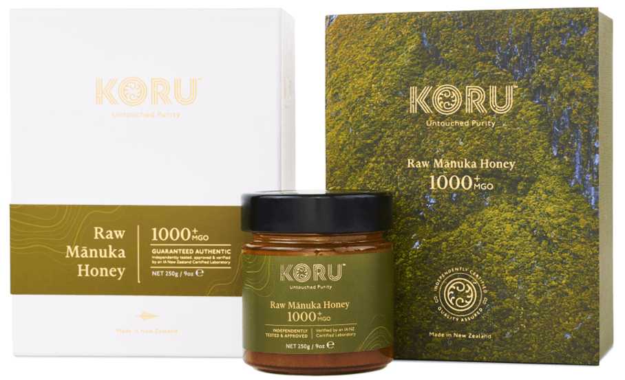 KORU RAW MANUKA 1000+ MGO