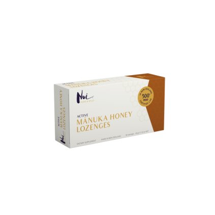 NUI Manuka Med Pastilky (Příchutě) -45g (16ks) (Vybrat příchuť Černý rybíz a Hroznová jádra)