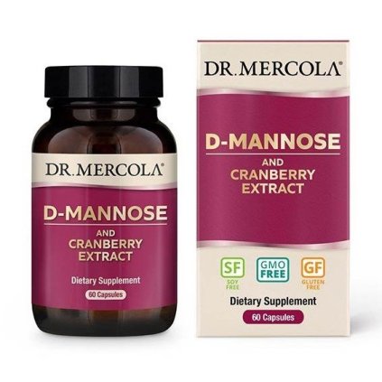 D-manóza a extrakt z brusinek -60 kapslí (DR. MERCOLA)