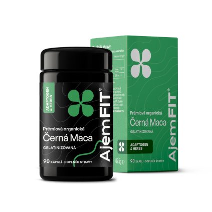 ORGANIC PRÉMIOVÁ ČERNÁ MACA (Peru) – 90 kapslí | AjemFIT®