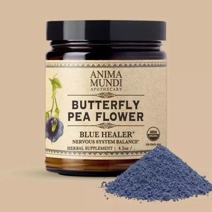 Motýlí květ/ Klitoria ternatská - 128g (Blue Butterfly pea flower) - (Anima Mundi)