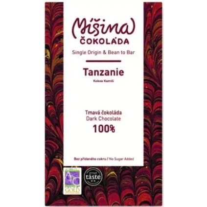 100% Míšina čokoláda bez přísad (Tanzanie) - 50g