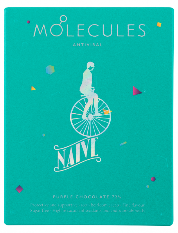 CHOCOLATE NAIVE 72% ANTIVIRAL MOLECULES - (NAIVE) Hmotnost: 60g (3x20g)