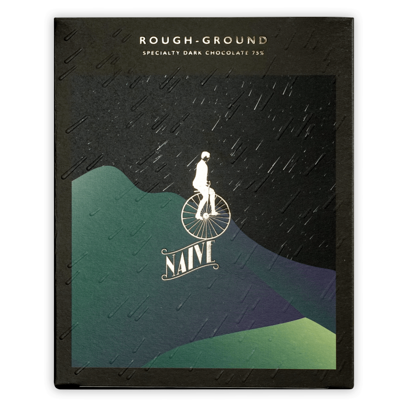 CHOCOLATE NAIVE 75% ROUGH-GROUND (Super Dark) -57g (NAIVE)