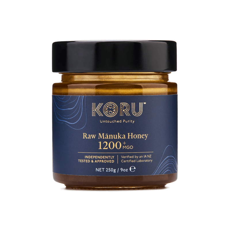 KORU RAW MANUKA HONEY -250g (MGO od 300+ do 1500+) MGO: MGO - 1200
