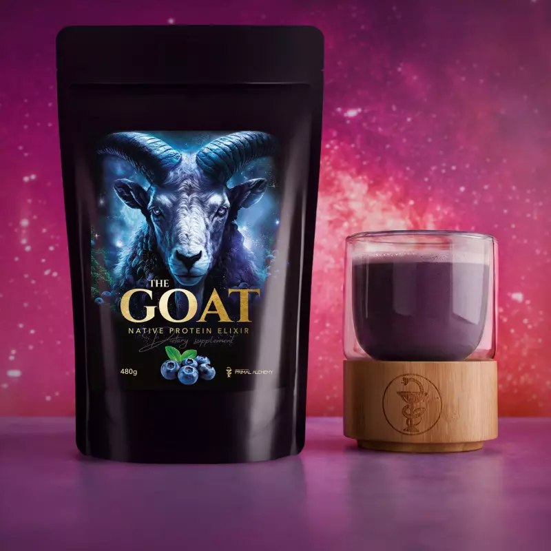 PRIMAL ALCHEMY GOAT (nativní kozí protein) – 480g GOAT BALENÍ: Severská Divoká Borůvka