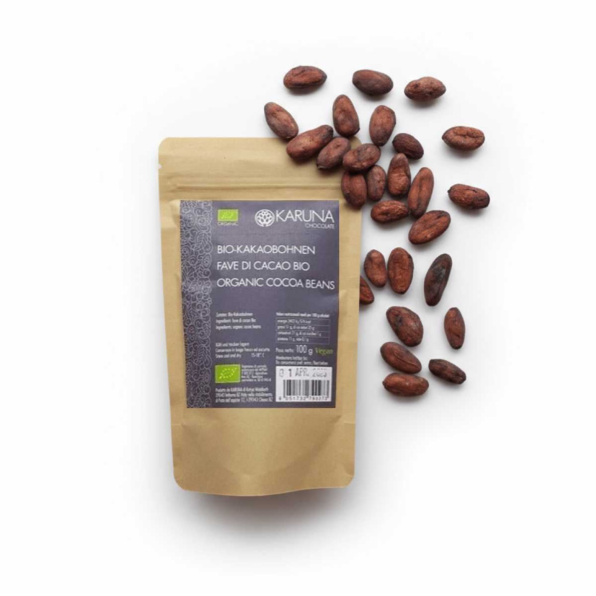 KARUNA CHOCOLATE BIO KAKAOVÉ BOBY (INDIE ) - 100g (KARUNA)