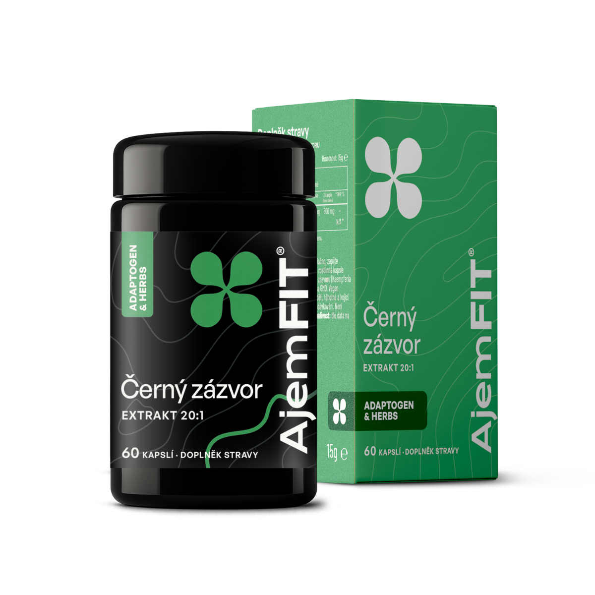 AjemFIT Černý zázvor - 60 kapslí (extrakt 20:1)