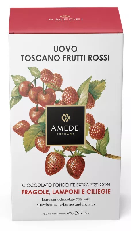 AMEDEI 70% Toscano RED EGG - 80g/400g (AMEDEI) Vajíčka velikonoce: 80g