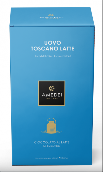 AMEDEI Toscano Brown latte EGG - 80g /450g (AMEDEI) Vajíčka velikonoce: 80g