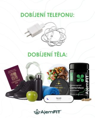 Telefon dobíjíme automaticky. Jakmile vidíme 10 %, hledáme zásuvku. Kabel. Powerbanku. ⚡ Ale když máme 10 % energie my...