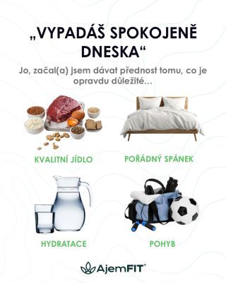 Štěstí často není o tom přidávat další věci, ale správně si nastavit priority. Základy dělají největší rozdíl. 💪 #ajemfit...