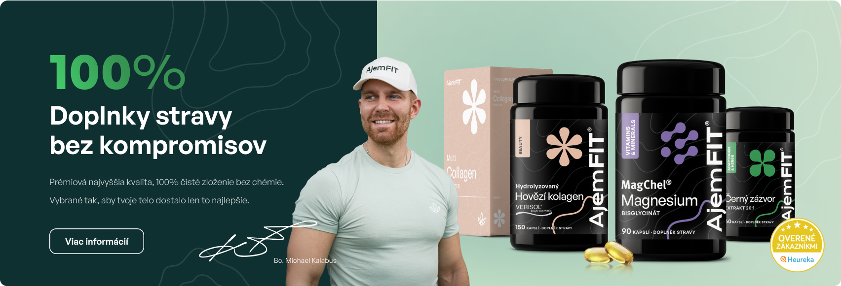 100% Doplnky stravy bez kompromisov