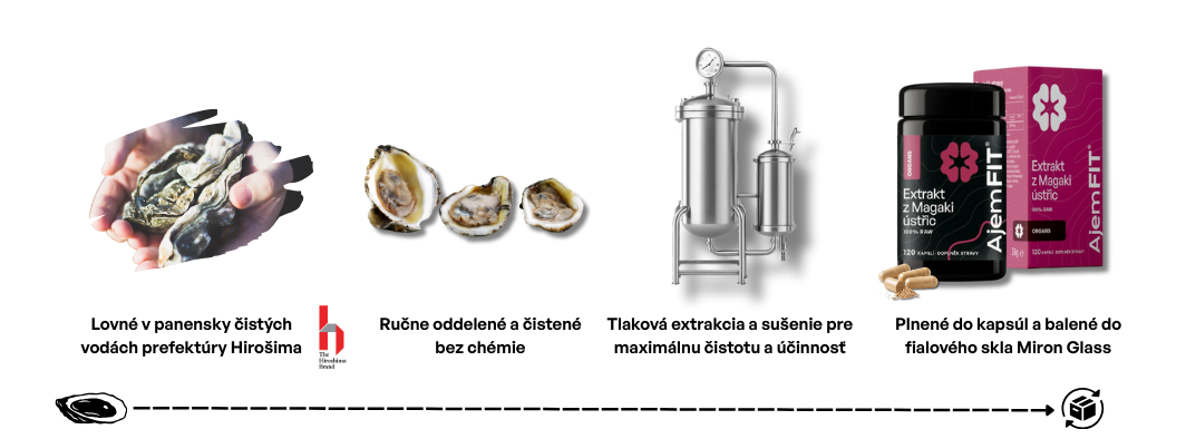 Proces výroby Magaki Ústrice