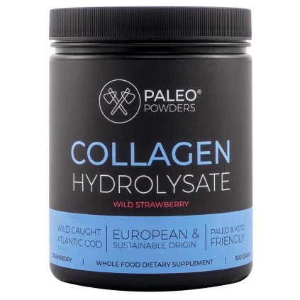 Kolagen Z Divokých Tresek (Jahoda + vit. C) -500g (Paleo Powders)
