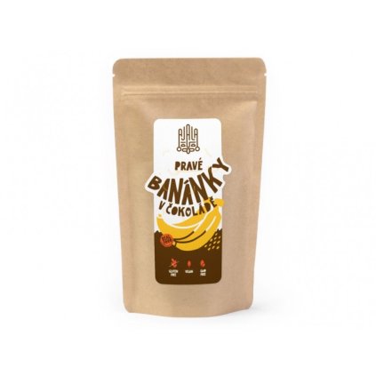 Pravé banánky ve 100% čokoládě -150g/1500g (Ekvádor)