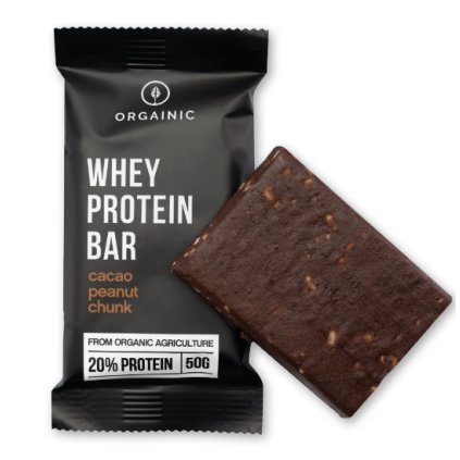 BIO Proteinová Energy Tyčinka - (ORGAINIC) (ORGAINIC Vanilka/Mandle - 1 Krabice (12 Tyčinek))