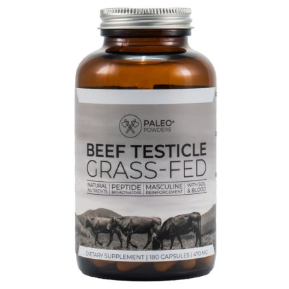Hovězí varlata (grass-fed) -180 kapslí (Paleo Powders)