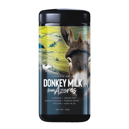 BIO Oslí Mléko (Nepasterizované) -150g (Terceira) (Oslí mléko 150g (bez sklenice))