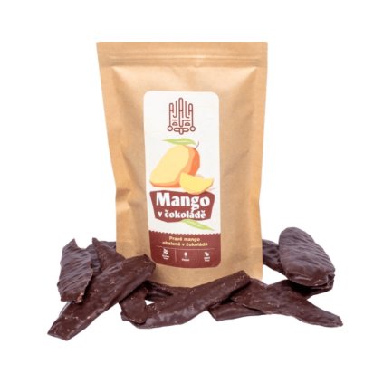 Pravé mango ve 100% čokoládě -150g/1500g (Ekvádor) (BANÁNKY 10ks - (1500g))