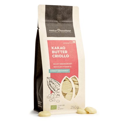 bio kakaove maslo criollo 250g svycarsko