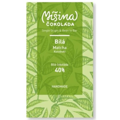 40% Matcha Kotobuki - 50g (Míšina - Bílá čokoláda)