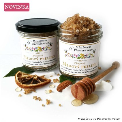 Medový Peeling (Vůně Pomeranče) -130g