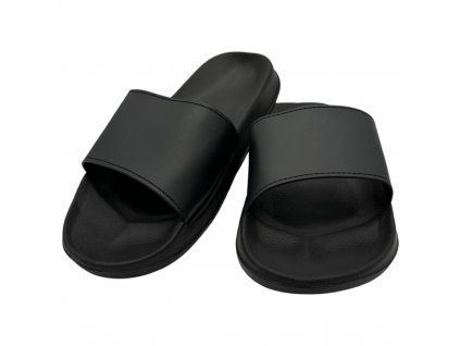 Pánské gumové pantofle černé 696-3C