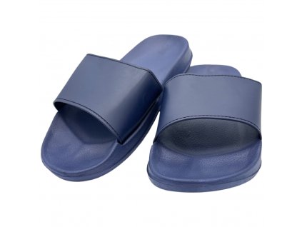 Pánské gumové pantofle modré 696-3C